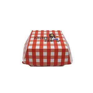 Eco-friendly Wholesale Red and White Custom Food Packing Box for Burger